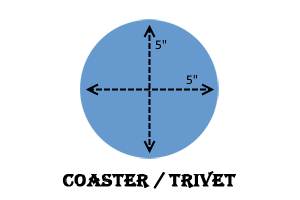 5' coaster trivet product image